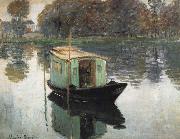 Claude Monet The Studio Boat china oil painting artist